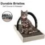 Ale Pomos Pet Fur Grooming Cat Scratching Pads,Cats Self Groomer Massager Scratcher Toy Brush,Cat Scratching Pads with Wooden Tray Ale Pomos Pet Fur Grooming Cat Scratching Pads,Cats Self Groomer Massager Scratcher Toy Brush,Cat Scratching Pads with Wooden Tray