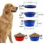 Collapsible Dog Bowl, Portable Foldable Travel Water Food Bowls with Carabiner Clip for Walking, Traveling,Hiking (4 Pack) Collapsible Dog Bowl, Portable Foldable Travel Water Food Bowls with Carabiner Clip for Walking, Traveling,Hiking (4 Pack)