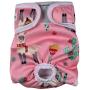 vecomfy Washable Dog Diapers Female for Small Dogs,(4 Pack) Premium Reusable Leakproof Large Doggie Nappies,L