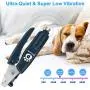 Peroom Dog Nail Grinder with 2 LED Light, Pet Dog Nail Clippers and Trimmers with Nail Storage Box, Low Noise Electric Dog Nail Trimmers Grooming for Small Medium Large Dogs and Cats Peroom Dog Nail Grinder with 2 LED Light, Pet Dog Nail Clippers and Trimmers with Nail Storage Box, Low Noise Electric Dog Nail Trimmers Grooming for Small Medium Large Dogs and Cats