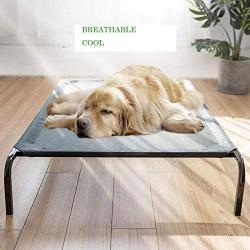 Leyoutime Pet Bed Elevated Dog Bed Cat Bed Breathable Moisture-Proof Easy to Clean Available in All Seasons… (Large)