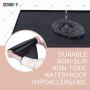 Senmipy Silicone Dog Food Mat - Waterproof Dog Bowl Mats for Food and Water Bowls, Raised Edges Non-Slip Cat Food Mat, BPA Free Pet Mats for Dog Bowls