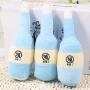 nobrand Pet Milk Wine PE17A541 3 PCS Pet Dog Toys Training Squeaky Sound Milk Wine Bottle Shape Plush Dog Chew Toys(Blue)