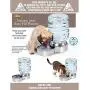 Waterer Stainless Steel Pet Dog Cat Water Fountain Bowl Waterer Stainless Steel Pet Dog Cat Water Fountain Bowl