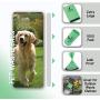 Plastic House Dog Poop Bags | Eco-Friendly Green Waste Disposal for Dogs | Single Roll Pickup Pet Disposable Bag Container 13.25 x 8 Inch | 1000 Count