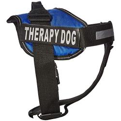 Dogline Unimax Multi-Purpose Dog Harness Vest with Therapy Dog Patches Adjustable Straps, Comfy Fit, Breathable Neoprene for Medical, Service, Identification and Training Dogs