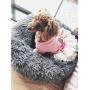 ALLNEO Original Cat and Dog Bed Luxury Shag Fuax Fur Donut Cuddler Round Donut Dog Beds Indoor Pillow Cuddler for Medium Small Dogs