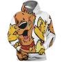 Dxichy Chasing The Wild Boar - - Boar,Unisex 3D Print Pullover Hooded Hoodies with Big Pocket Forest S