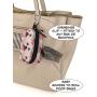 Fydelity poopyCUTE- Doggy Poop Waste Bag Dispenser for Fashionably Cute Owner and Dog Breed,Puppy Supply|Women Luxury Fashion Style, On Leash Holder Clip for Bag/Travel/Walking/Treat/Key:Bulldog