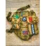 Tactical Dog Service Training Harness with 3 Detachable Pouches Molle Adjustable K9 Vest Harness