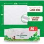 PUPTECK Pet Grooming Wipes for Dogs & Cats - 8.3''x8'' Hypoallergenic Cleaning Wipes for Ears/Eyes/Face/Butt/Paw/Body, Fragrance-Free, Earth-Friendly, 80 Counts per Pack, Multi Packs
