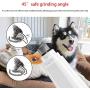 DuofLily Dog Nail Grinder, Electric Pet Nail Clippers Paw Care Trimmer Grooming Tools 2-Speed USB Rechargeable Painless Smoothing for Small Medium Large Dogs and Cats