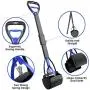 TIMINGILA 33'' Long Handle Portable Pet Pooper Scooper for Large and Small Dogs,High Strength Material and Durable Spring,Great for Lawns, Grass, Dirt, Gravel