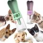 GGMC 250ML Portable Pet Dog Water Bottle Travel Puppy Cat Drink Bowl Outdoor Outside Pet Water Squeeze Dispenser Feeder,Pink