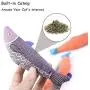 AKETCH 3 Pack Catnip Fish Cat Toy Cat Chew Squeaky Toy Interactive Pets Pillow Plush Bite Kick Fish Toys with Catnip for Cat Toothbrush