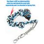 DIBBATU Spring Pole Dog Rope Toys Outdoor Hanging Bungee Toys Interactive Tether Tug of War for Pitbull & Medium to Large Dogs Muscle Builder Exercise & Solo Play Toy