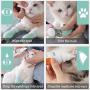 XERGUR Cat Anti-Scratch Boots, Silicone Cat Shoes Boots Rubber Nail Cover Precaution Scratch Gloves Cat Paw Protector Pet Grooming Scratching Booties for Home Bath Shave Check Treatment