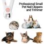Patas Lague Dog Nail Clippers and Trimmer with LED Light, Safety Nail Clipper Razor Sharp Blade Hidden Nail File, Professional Grooming Tools for Cats, Kittens, Dogs
