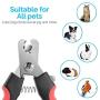 NIUTA Dog Nail Trimmer Large Breed with Quick Sensor,Professional cat Nail Clipper with Safety Guard and Nail File