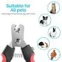 NIUTA Dog Nail Trimmer Large Breed with Quick Sensor,Professional cat Nail Clipper with Safety Guard and Nail File