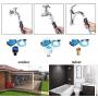 LATH.PIN Pet Bathing Tool Dog Bathing Massaging Glove, Pet Hair Remover for Dog Bath with 3 Adapters Compatible Shower Bath Tub, Outdoor Garden