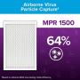 Filtrete 16x25x1, AC Furnace Air Filter, MPR 1500, Healthy Living Ultra Allergen, 2-Pack (exact dimensions 15.69 x 24.69 x 0.78)