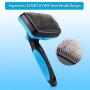 BOSHEL Dog Slicker Brush - Self Cleaning Brush - Cat & Dog Grooming Brush for Small, Medium & Large Pets - Pet Slicker brush for Detangling Hair, Removing Matted Fur, Combing Undercoats & Dog Massage