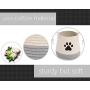 Geyecete Jar Shape Pet Toy and Accessory Storage Bin, Organizer Storage Basket for Pet Toys, Dog Toy Box Storage