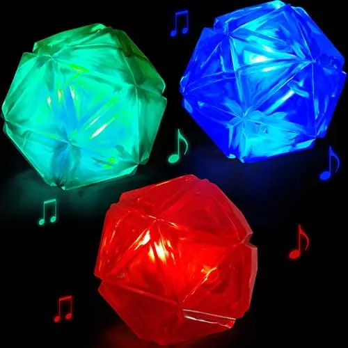 3 Pieces Light Up Dog Balls Flashing Elastic Ball LED Glowing Squeaky Balls Pet Color Light for Puppy with Flash Sound, Rubber Elastic, Suitable for Pet Training Favor (Blue, Red, Green) 3 Pieces Light Up Dog Balls Flashing Elastic Ball LED Glowing Squeaky Balls Pet Color Light for Puppy with Flash Sound, Rubber Elastic, Suitable for Pet Training Favor (Blue, Red, Green)