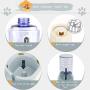 Happycat Pets Gravity Food and Water Dispenser Set,Small & Big Dogs and Cats Automatic Food and Water Feeder Set,Double Bowl Design for Small and Big Pets