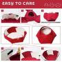 LumoLeaf Cat Bed Cave for All Indoor Cats, Cozy Handmade Felt Cat Cave Bed with Double Side Removable Pillow for All Season use, DIY Convertible to Hideout Cave or Sleeping Bed.