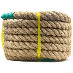 Aoneky Jute Rope - 1.18/1.5/2 Inch Twisted Hemp Rope for Crafts, Climbing, Anchor, Hammock, Nautical, Cat Scratching Post, Tug of War, Decorate (7/8 Inch x 96 Feet)