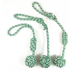 USUASI Dog Toy Chews Cotton Rope Knot Ball Grinding Teeth 5 Style Options