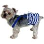 Alfie Pet - Charlotte Diaper Dog Sanitary Pantie with Suspender for Girl Dogs - Color: Blue, Size: Small