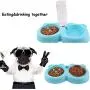 Creation Core Pet Slow Feeder Bowl with Automatic Water Dispenser and Stainless Steel Bowl for Small Medium Dogs Cats, Blue Creation Core Pet Slow Feeder Bowl with Automatic Water Dispenser and Stainless Steel Bowl for Small Medium Dogs Cats, Blue