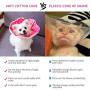 WZ PET Adjustable Dog Cat Cone,Soft Recovery Cat Cone Collar,Dog Protective Collar for Cats Surgery,Pink,Small,Medium