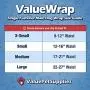 ValueWrap New Disposable Male Dog Diapers, 1-Tab X-Small, 48 Count - Male Wraps, Snag-Free Fastener, Leak Protection, Wetness Indicator