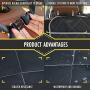 njnj Pet Cargo Liner for SUV - Extra Large Pockets,Heavy Duty Durability Mats for Dogs,100% Waterproof Cargo Cover,Nonslip Backing,Bumper Flap Protector,Large Size Universal Fit