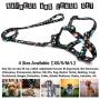 QQPETS Dog Harness and Leash Set Adjustable Back Clip No Pull Quick Fit/Release Halter Harness with Heavy Duty Leash 5FT Long for Extra Small Medium Large Breed Dogs Training Easy Walk