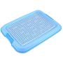 Petforu Dog Training Trays, Pet Toilet Training Pad Holder [Blue + White]