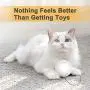 HomeRunPet Smart Interactive Cat Toy Ball with Bell, Automatic Self Rotating and Build-in Led Light Pet Toys (Batteries Included)