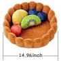 S-Lifeeling Fashion Pet Cushion Bed Detachable Updated Version Winter Plush Nest Kennel Lovely Tart Warm Comfortable Extended Dog Mat Pad Cat Mat