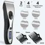 Telfun Dog Clippers for Grooming,New Upgrade 2 Blades Electric Dog Trimmer,USB Rechargeable Low Noise Cat Clippers Cordless Pet Grooming Tools Suitable for Hair Trimming of All Parts of The Pets Body