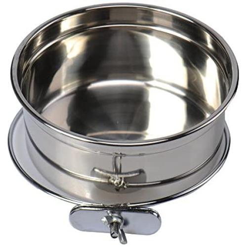 redcolourful Durable Pet Puppy Dog Parrot Food Water Bowl S M L