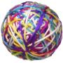 Pet Craft Supply Yowlin Yarn - Multi Color Yarn Balls with Rattle Cat Toys