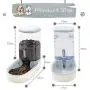 Lucky-M Pets Automatic Feeder and Waterer Set,Dogs Cats Food Feeder and Water Dispenser 3.8L,2 in 1 Cat Food Water Dispensers for Small Medium Big Pets Lucky-M Pets Automatic Feeder and Waterer Set,Dogs Cats Food Feeder and Water Dispenser 3.8L,2 in 1 Cat Food Water Dispensers for Small Medium Big Pets