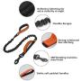 Short Dog Leash with Padded Handle, Bungee Dog Leash Shock Absorbing, Nylon Reflective Pet Leashes for Walking, Dog Lead for Medium & Large Dogs