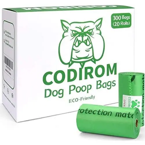 Dog Poop Bags 300 Counts 20 Rolls Extra Strong Dog Waste Bag Corn-Based Bio-Degradable ECO-Friendly Dog Poop Bags 300 Counts 20 Rolls Extra Strong Dog Waste Bag Corn-Based Bio-Degradable ECO-Friendly