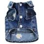 Pet Clothes Denim Dog Costume Summer Cowboy Vest Daisy Shirt Jeans Jacket Puppy Clothing for Chihuahua Yorkies