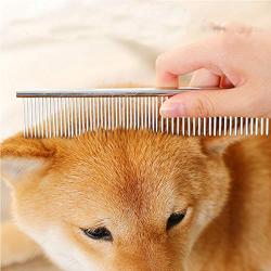 Pet Dog Cat Flea Comb, for Everyday Use for Dogs and Cats with Short or Long Hair 【4 Pack】